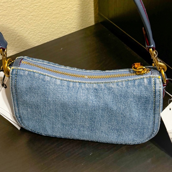 COACH Denim Swinger 20 Shoulder Bag - Picture 5 of 8